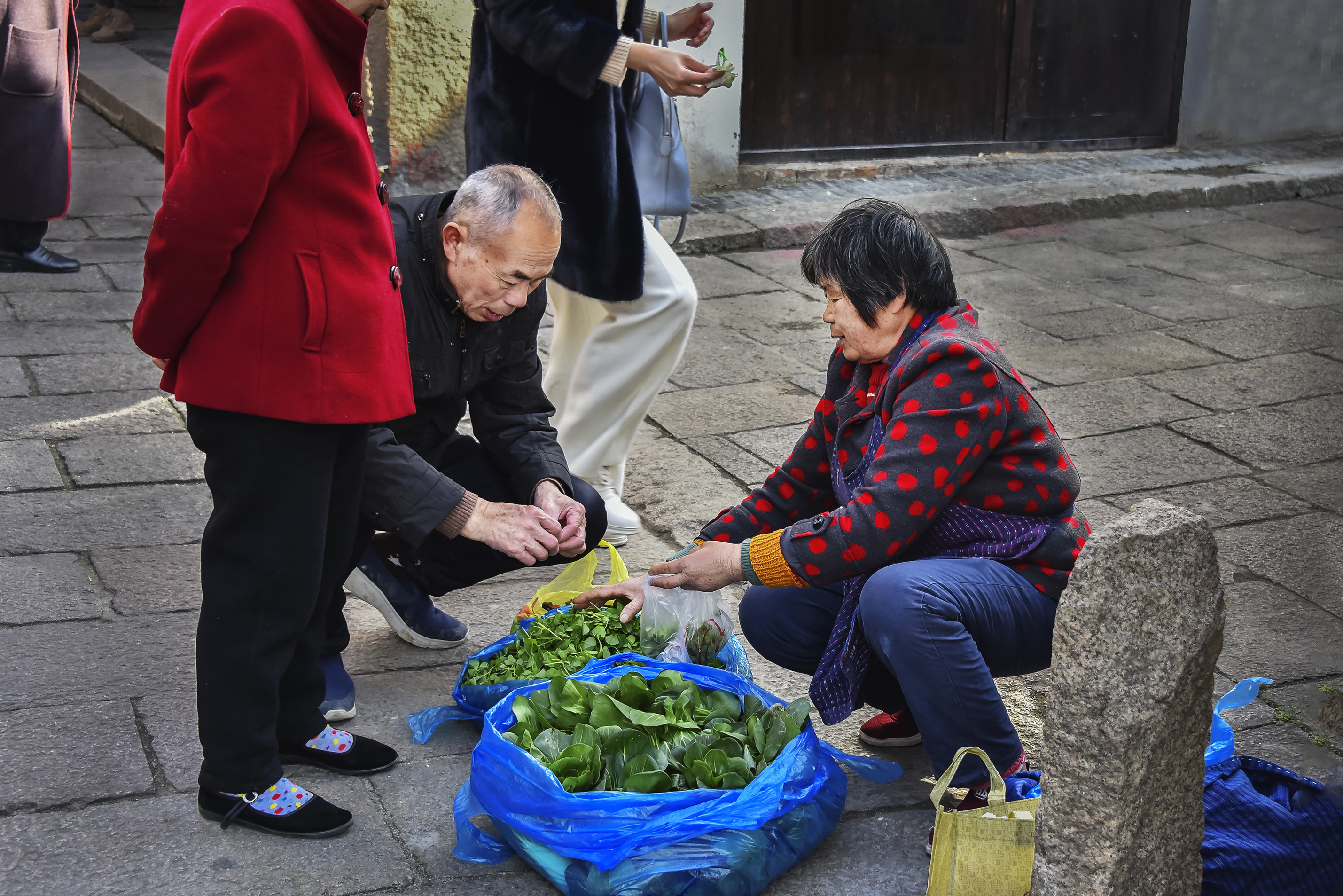 路上で販売